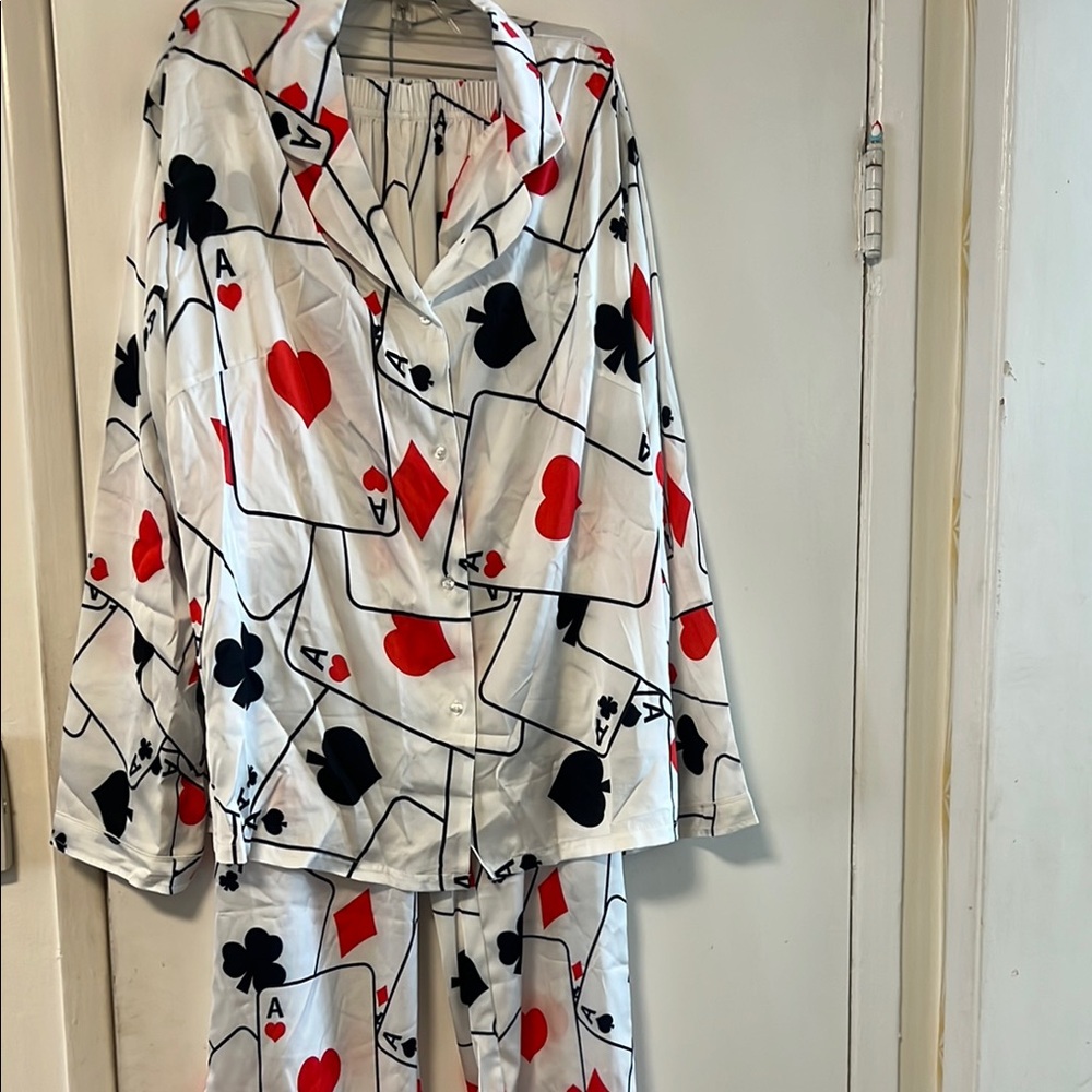 Poker / cards matching pajama set
